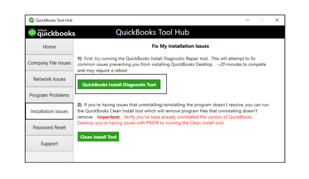  QuickBooks Install diagnostic tool?