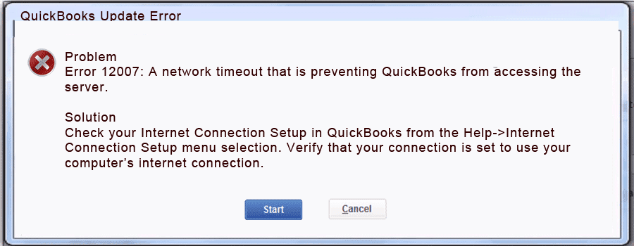 Quickbooks-2009-update-error-12007