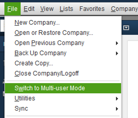 Switch to Multi-user mode.