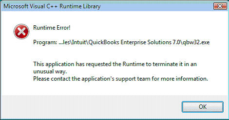What is a QuickBooks Runtime Error?
