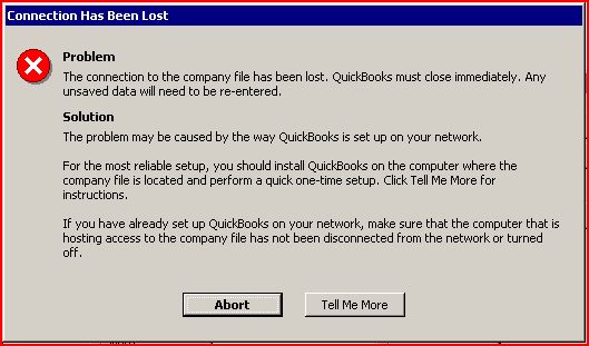 Quickbooks Abort Error 