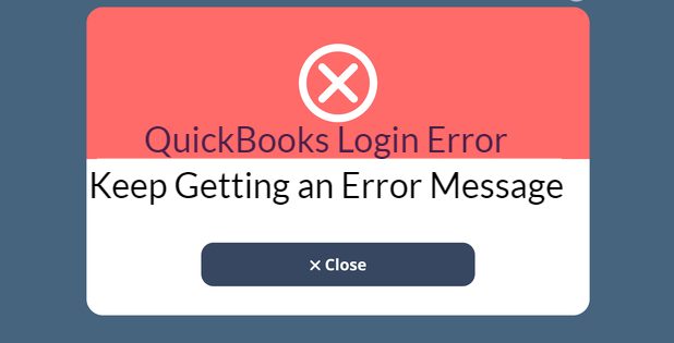 Quickbooks Login Error